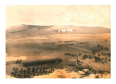 「ブルガナク高地の騎兵事件 - 最初の銃... 1854」、1855。 作： Jonathan Needham