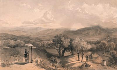 「バイダルの谷、後部ペトロスキーの別荘から、東を向いて」、1856 作： Jonathan Needham