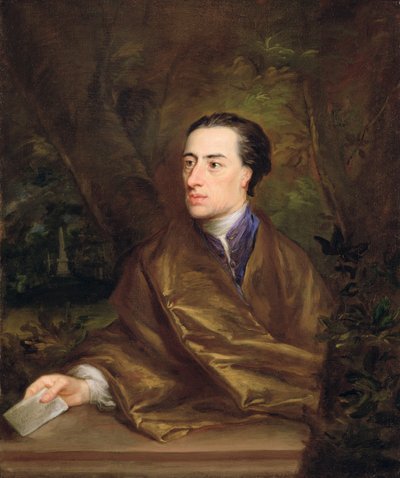 アレキサンダー・ポープ（1688-1744）1738（キャンバスに油彩） 作： Jonathan Richardson