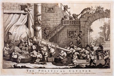政治政治家、ウィリアムホガース作のプリント、1757 作： Jonathan Swift