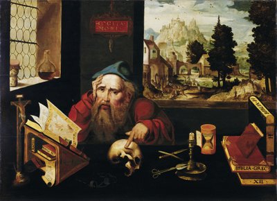 セル内の聖ジェローム、1520年代 作： Joos van Cleve