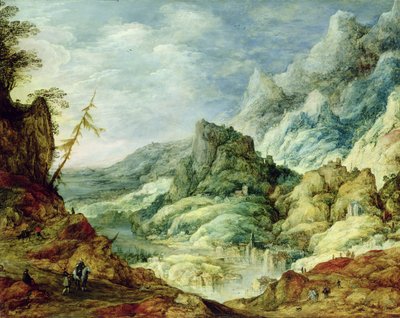 アルプスの風景、1620年頃 作： Joos or Josse de Momper