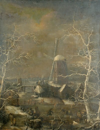 冬の情景 1600年頃 油彩・カンヴァス 作： Joos or Josse de The Younger (attr. to) Momper