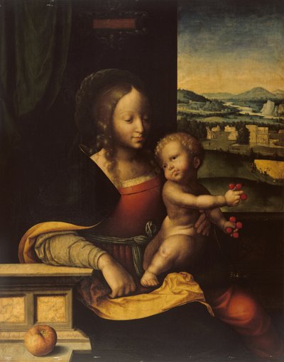聖母子 作： Joos van (and workshop) Cleve