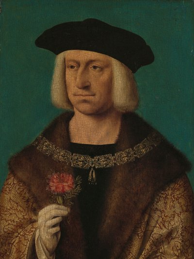 マクシミリアン1世の肖像（1459-1519） マクシミリアン1世（1459年～1519年）、神聖ローマ帝国皇帝 作： Joos van Cleve (workshop of)
