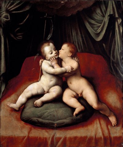 子供の頃のイエス様とバプテスマのヨハネ様（絵画 作： Joos van Cleve