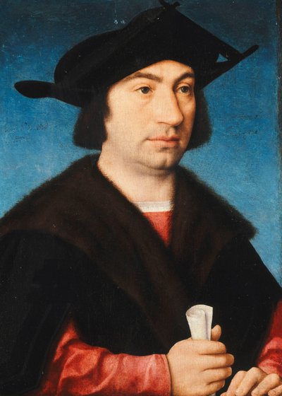 ステファノ・ラッジョの肖像、ハーフレングス、 作： Joos van Cleve