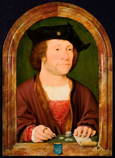 アントニス・ファン・ヒルテンという男の肖像画 作： Joos van Cleve