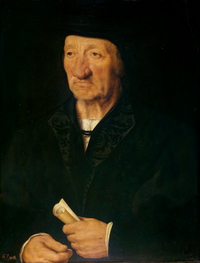 老人の肖像、1525-7 作： Joos van Cleve