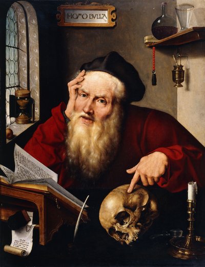 彼の研究における聖ジェローム、 作： Joos van Cleve
