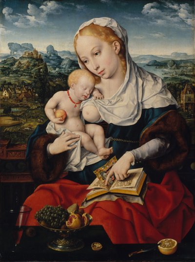 ヴァージンアンドチャイルド1525。 作： Joos van Cleve