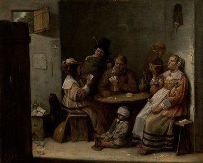 カードプレイヤー、1645年頃 作： Joos van Craesbeeck