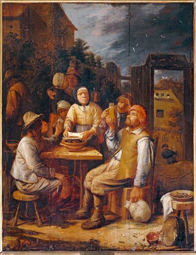 Les Mangeurs de moules - ムール貝を食べる人たち... 作： Joos van Craesbeeck