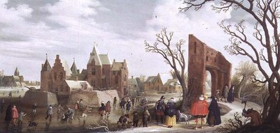 冬景色の中のスケーター 作： Joost Cornelisz. Droochsloot