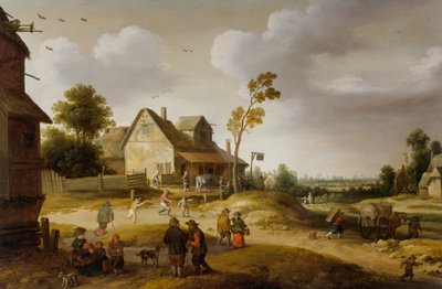 村の風景 作： Joost Cornelisz. Droochsloot