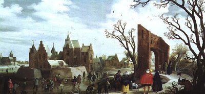 1624年冬（パネル）（81006ペア） 作： Joost Cornelisz. Droochsloot