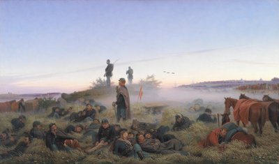 イステッドの戦いの翌朝 1850年7月25日 作： Jorgen Valentin Sonne