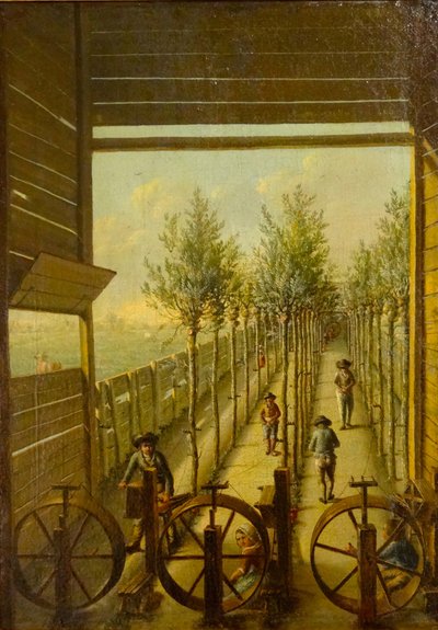 1795年、ゴーダのヤーグパッドにあるクラインガレンバーン 作： Joris Herst