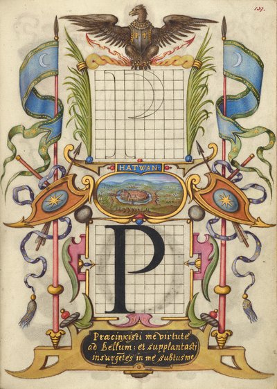 文字Pの作図法 作： Joris Hoefnagel