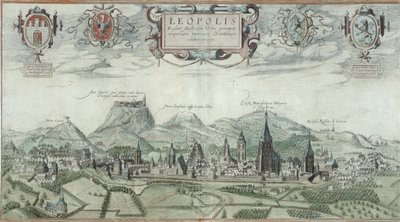 ブラウン（1541-1622）とフランツ・ホーゲンバーグ（1535-90）による「世界」からのリヴィウの眺め 作： Joris Hoefnagel