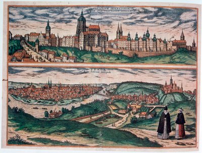 プラハ、c1572のビュー 作： Joris Hoefnagel