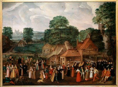 ベルモンドシーの結婚披露宴 Georges Hoefnagel (1542-1601) (ec.engl.) 1600年 絵画 個人蔵 作： Joris Hoefnagel