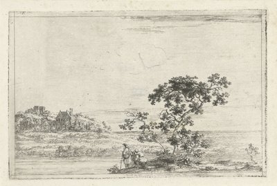 木の近くに人物がいる風景 作： Joris van der Haagen