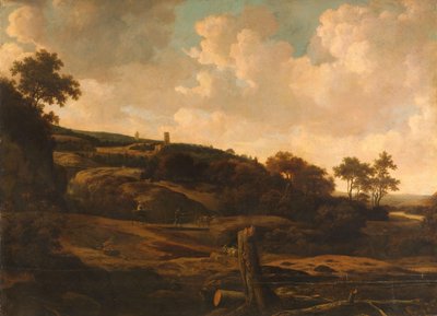 廃墟のある山岳風景 作： Joris van der Haagen