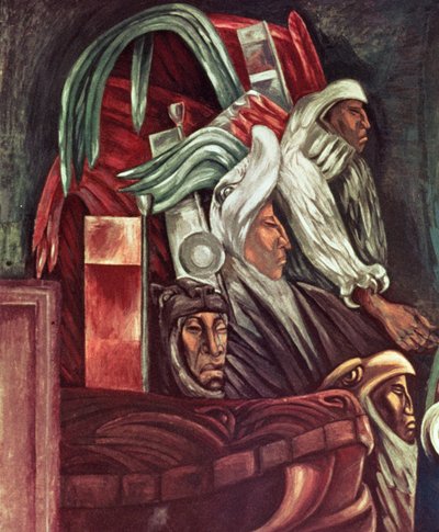 アステカの戦士、アメリカ文明の叙事詩より 作： José Clemente Orozco