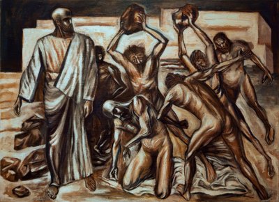 聖ステパノの殉教の様子 作： José Clemente Orozco