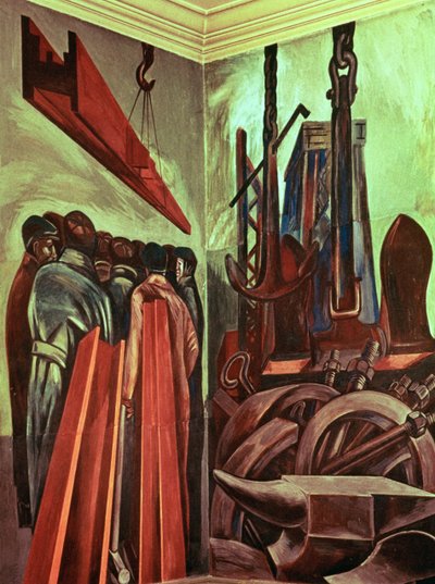 アメリカ文明叙事詩より「現代の産業人 II」 作： José Clemente Orozco