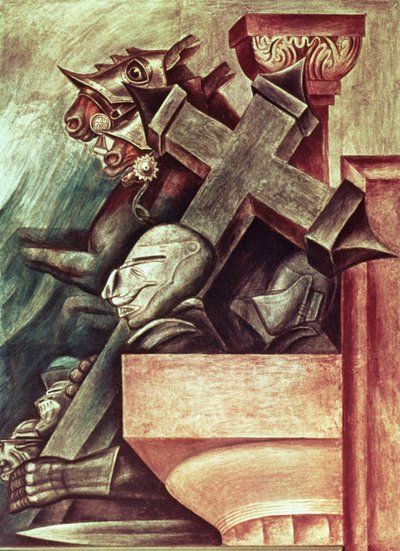 アメリカ文明の叙事詩からの予言 作： José Clemente Orozco