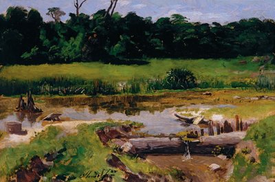 河川景観 作： José Ferraz de Almeida Júnior