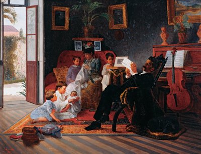 アドルフォピントの家族のシーン 作： José Ferraz de Almeida Júnior