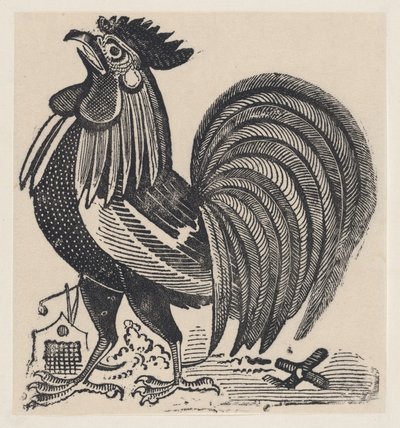 雄鶏（1880-1910年頃）。 作： José Guadalupe Posada
