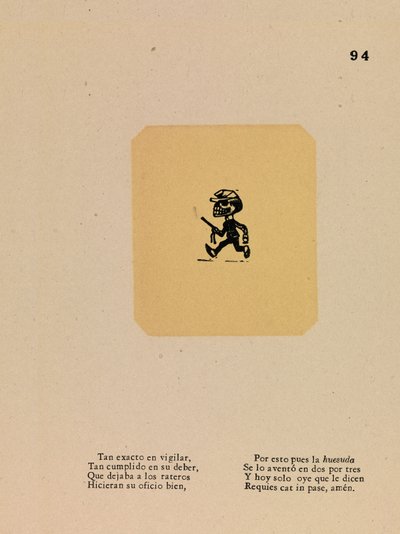 警察官のためのカラベラ 作： José Guadalupe Posada