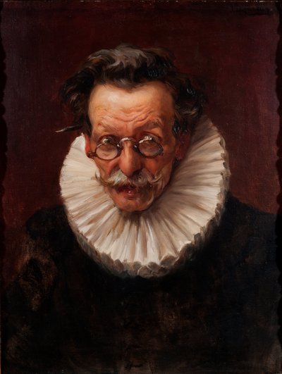 フィリップ4世のスタイルに身を包んだ老人の肖像 作： José Llaneces