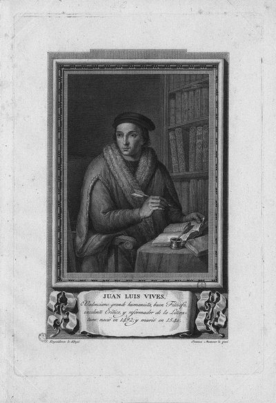 フアンルイスバイブスの肖像1492-1540、1791年 作： Jose Lopez Enguidanos