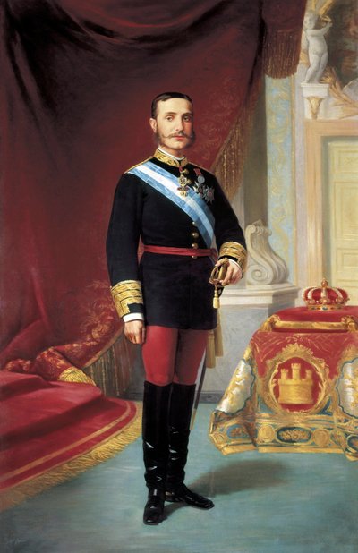 アルフォンソ 12 世 (1857-1885) の肖像 作： José María Galván y Candela