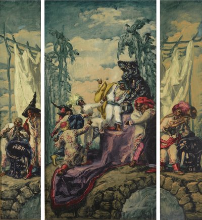 夏-アフリカトリプティク、1917-1918 作： José María Sert