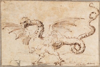 ドラゴンの研究、1620 年代。 作： José Ribera de