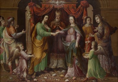処女の結婚、約。 1690年。 作： José Sánchez