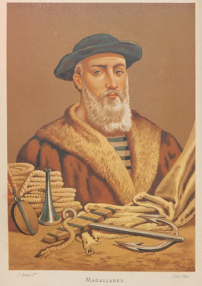 フェルディナンド マゼランの肖像 1470 ～ 1521 年、1879 年。 作： Jose Armet Portanell