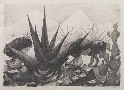 インディアンとマグニープラント 作： José Clemente Orozco