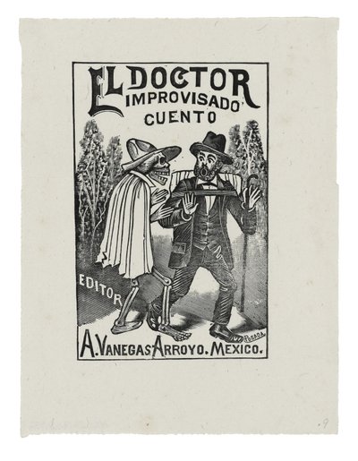 即興のドクターテイル、c.1888-1913、1942年に印刷（彫刻） 作： José Guadalupe Posada