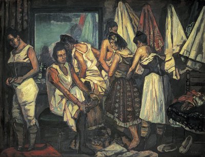 グティエレス・ソラナ、ホセ（1886-1945）。 コーラスガールズ。 1925年（キャンバスに油彩） 作： Jose Gutierrez Solana