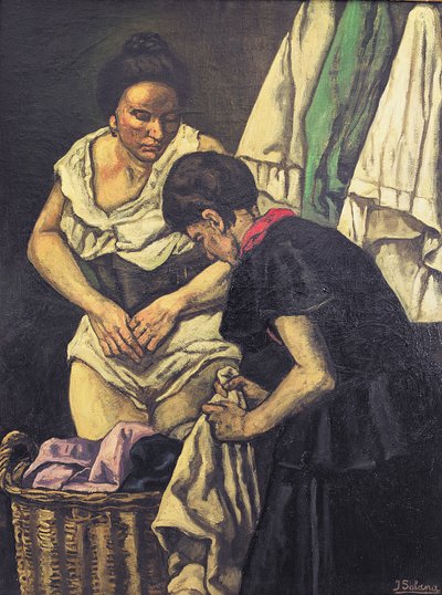 洗濯機の女性 作： Jose Gutierrez Solana