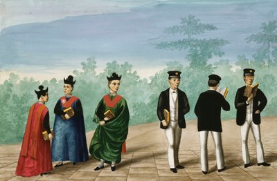 マニラとその周辺：さまざまな大学の学生 作： Jose Honorato Lozano