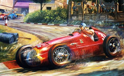 ファン・マヌエル・ファンジオ、ペスカーラの街並み 作： Jose Maria Villafuerte