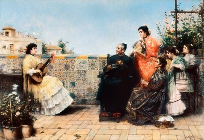 治療者の訪問 (絵画、20 世紀初頭) 作： Jose Rico y Cejudo